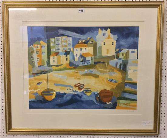 Richard Tuff, signed, limited edition print of Saint Ives